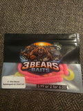 4in Disc Worms (bubblegum w/chart tail) (10pack)