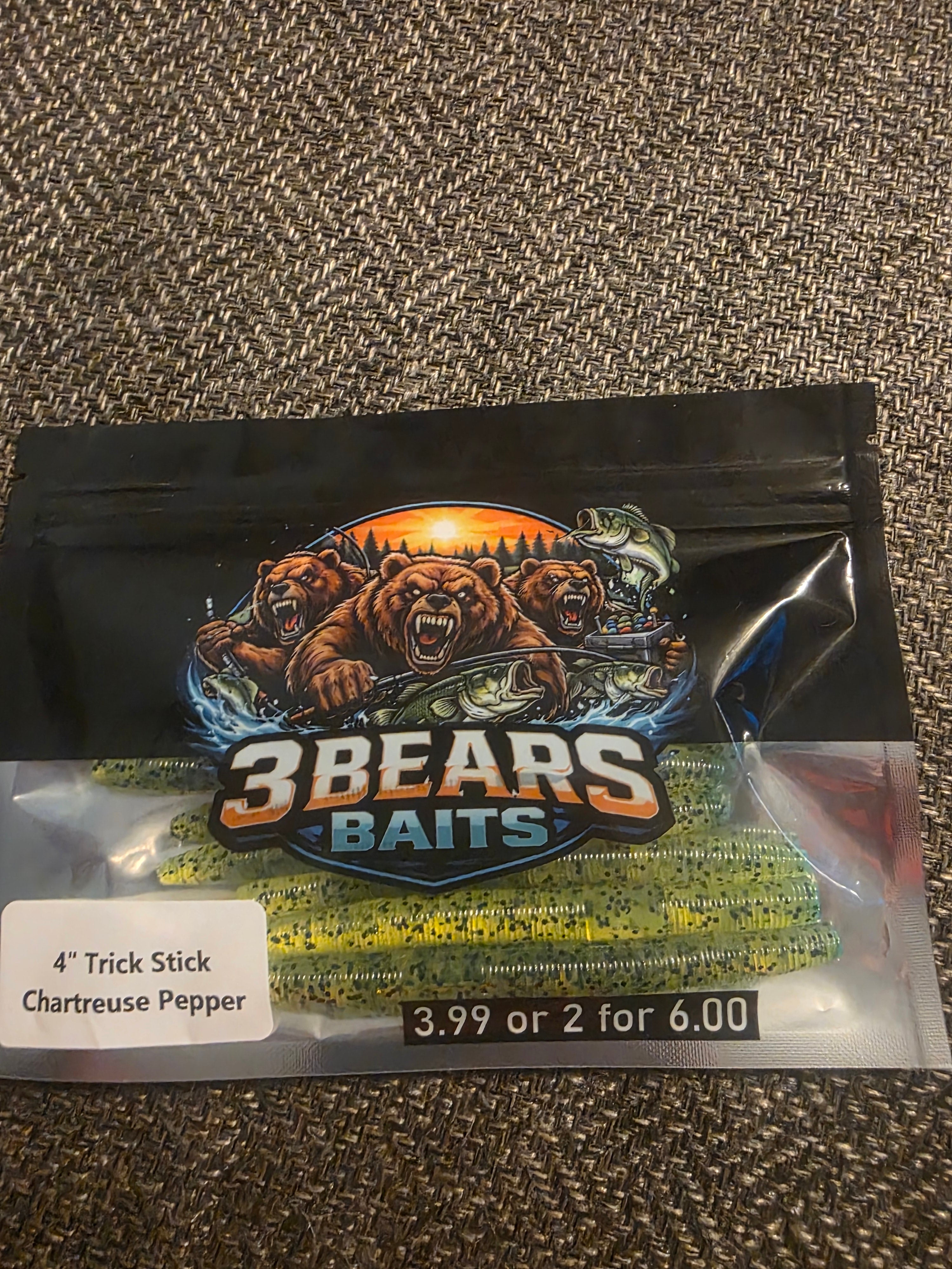 4" Trick Stick (Chartreuse Pepper)(10pack)