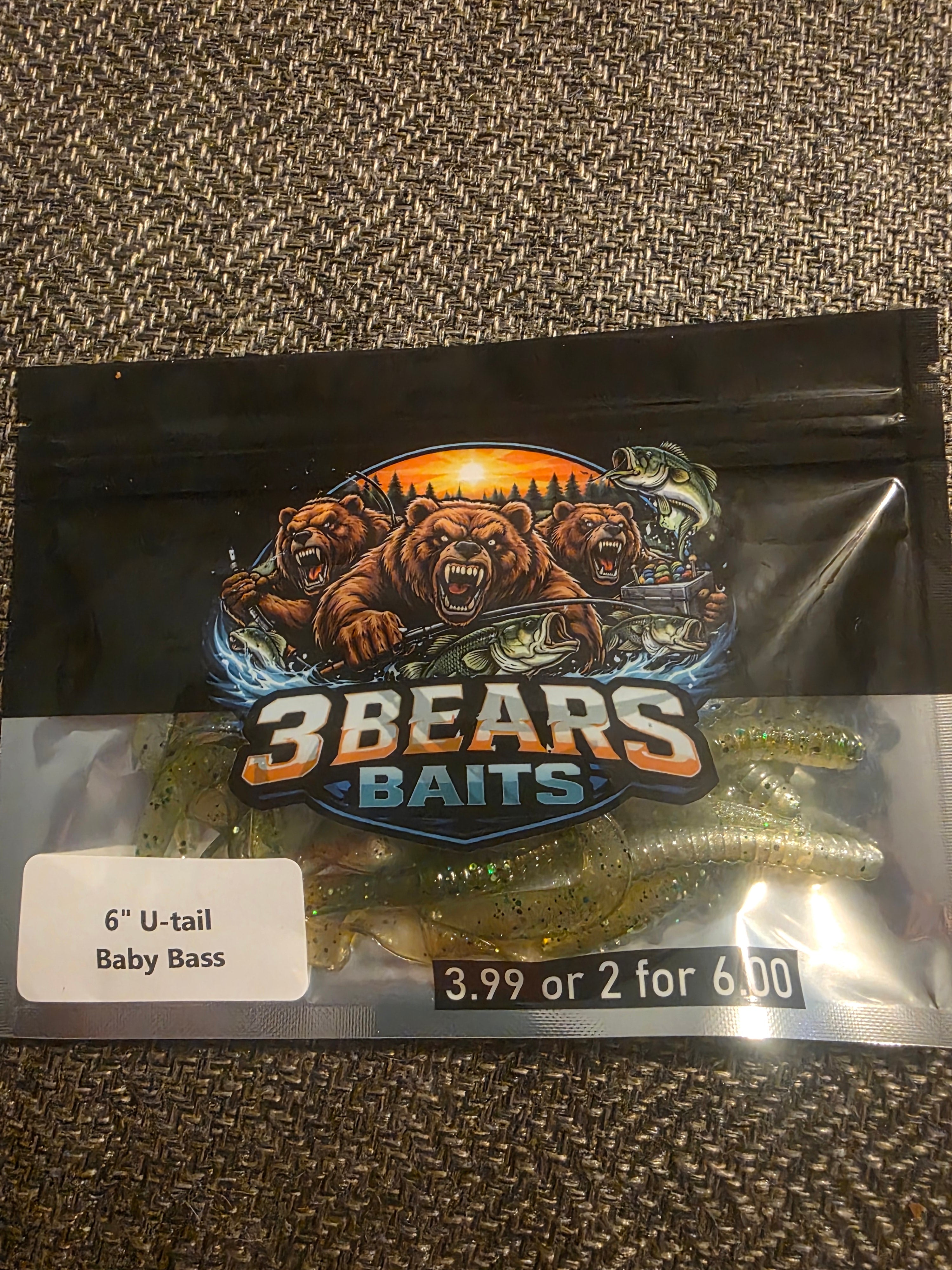 6" U-tail (Baby Bass) (10pack)