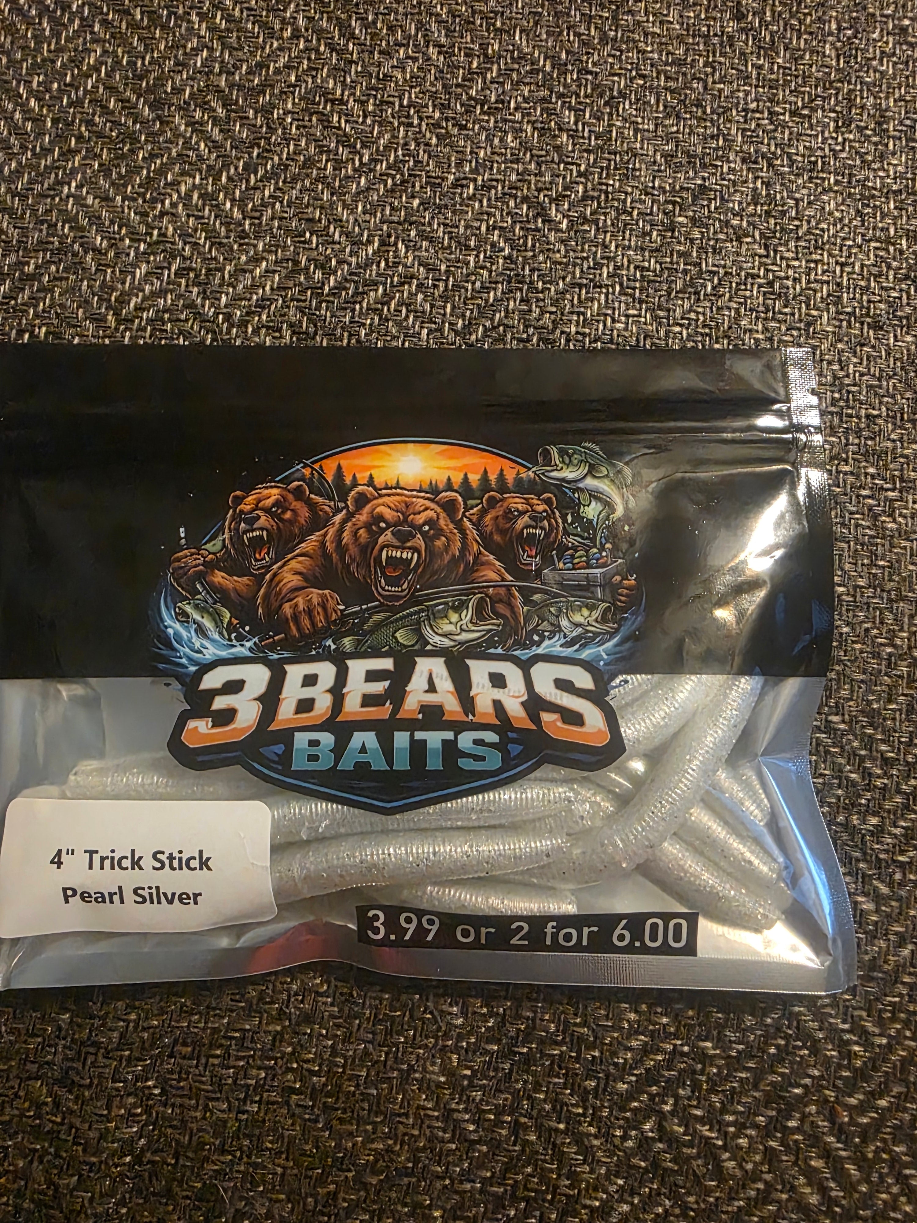 4" Trick Stick (Pearl Silver)(10pack)