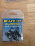 Size 3 125lb Test Snap Swivels.  12packs